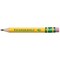 12ct First Wooden Pencils W/eraser Short Large Triangle Barrel